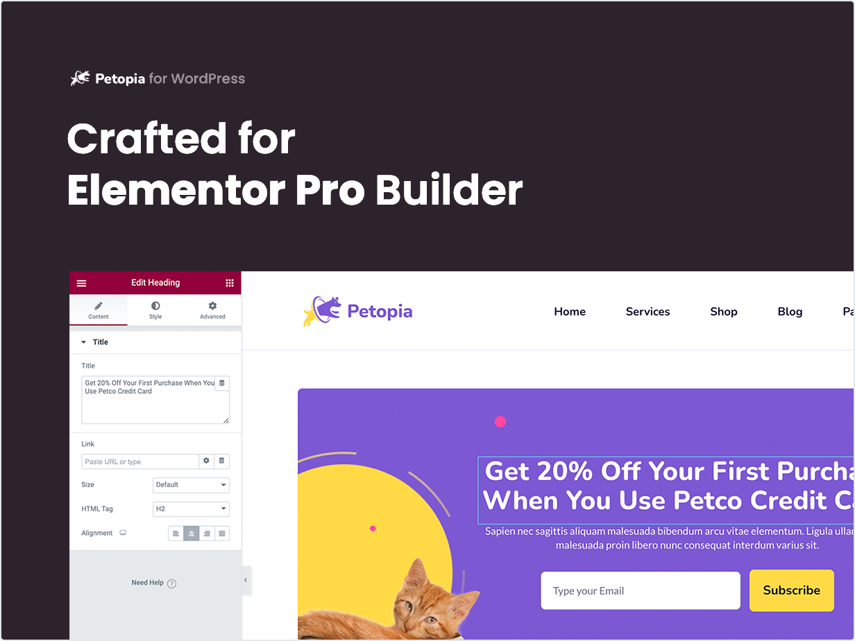 Crafted for Elementor Builder