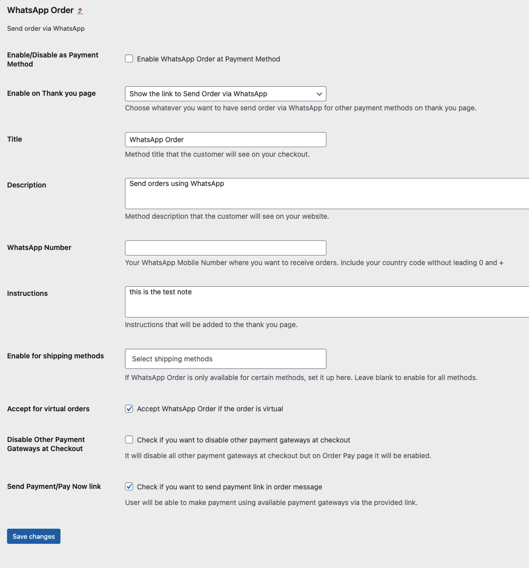 Edit configuration