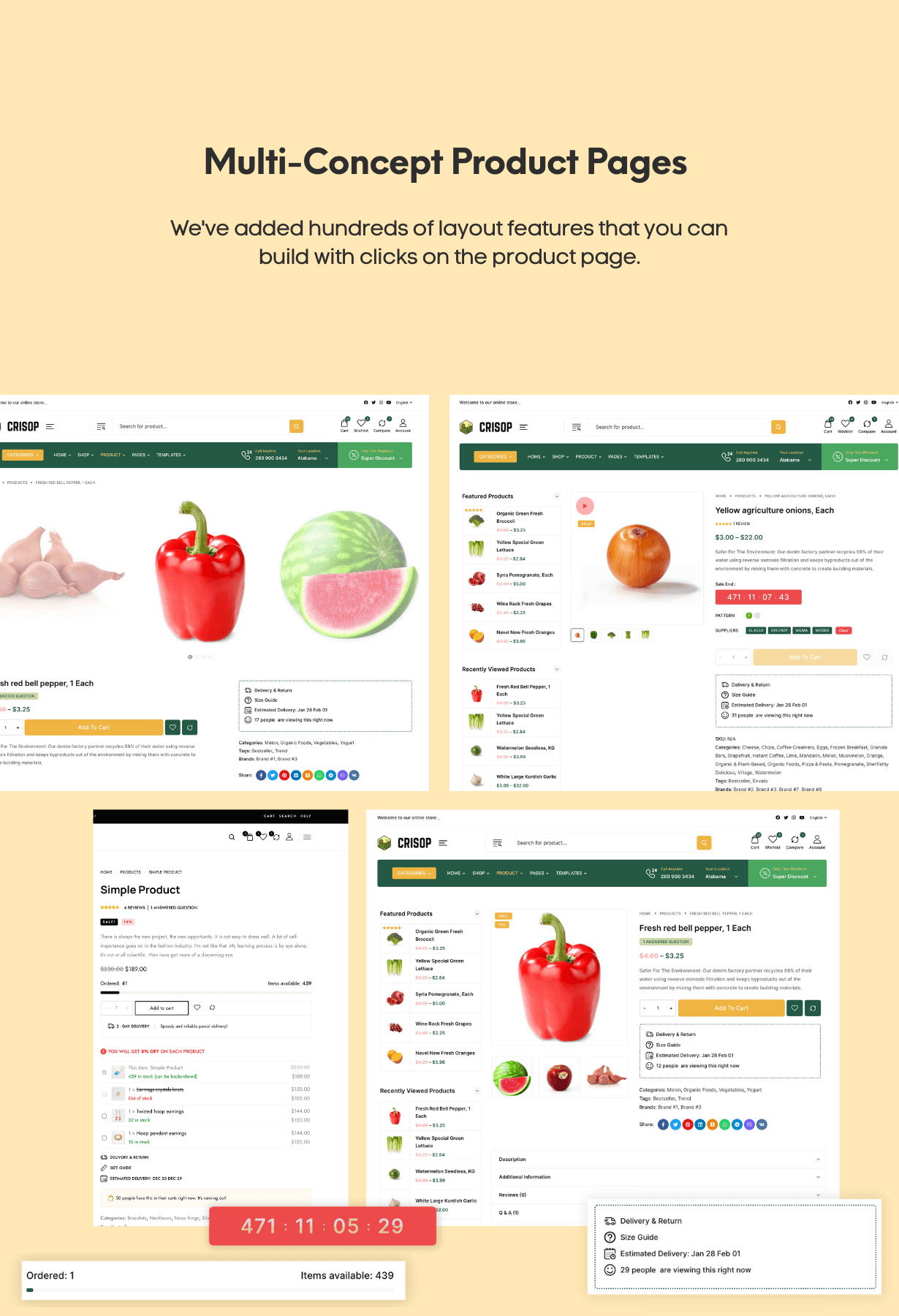 Crisop - Elementor Grocery Store & Organic Food WooCommerce Theme - 5