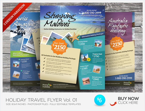 Holiday Travel Roll up Banner by kinzi21 GraphicRiver