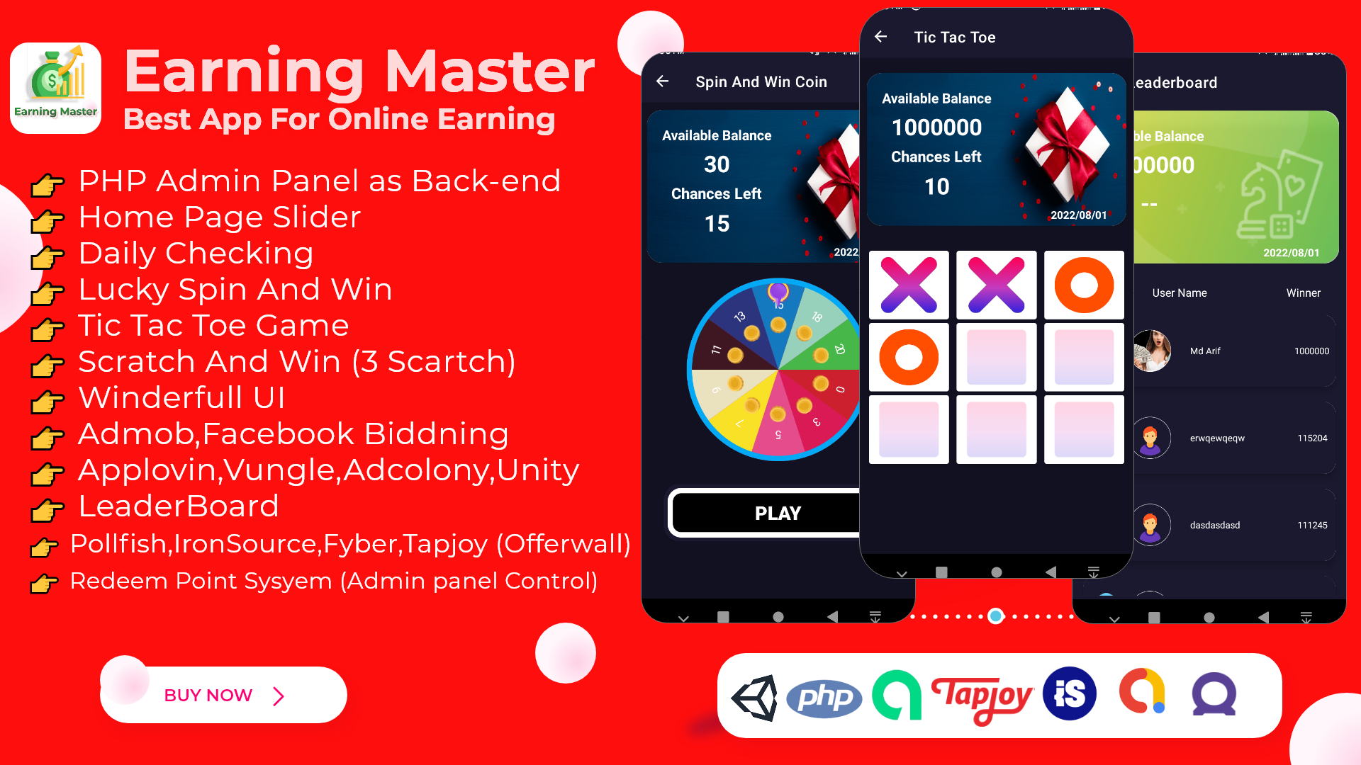 Earning Master - Android Rewards Earning App With Admin Panel - 7