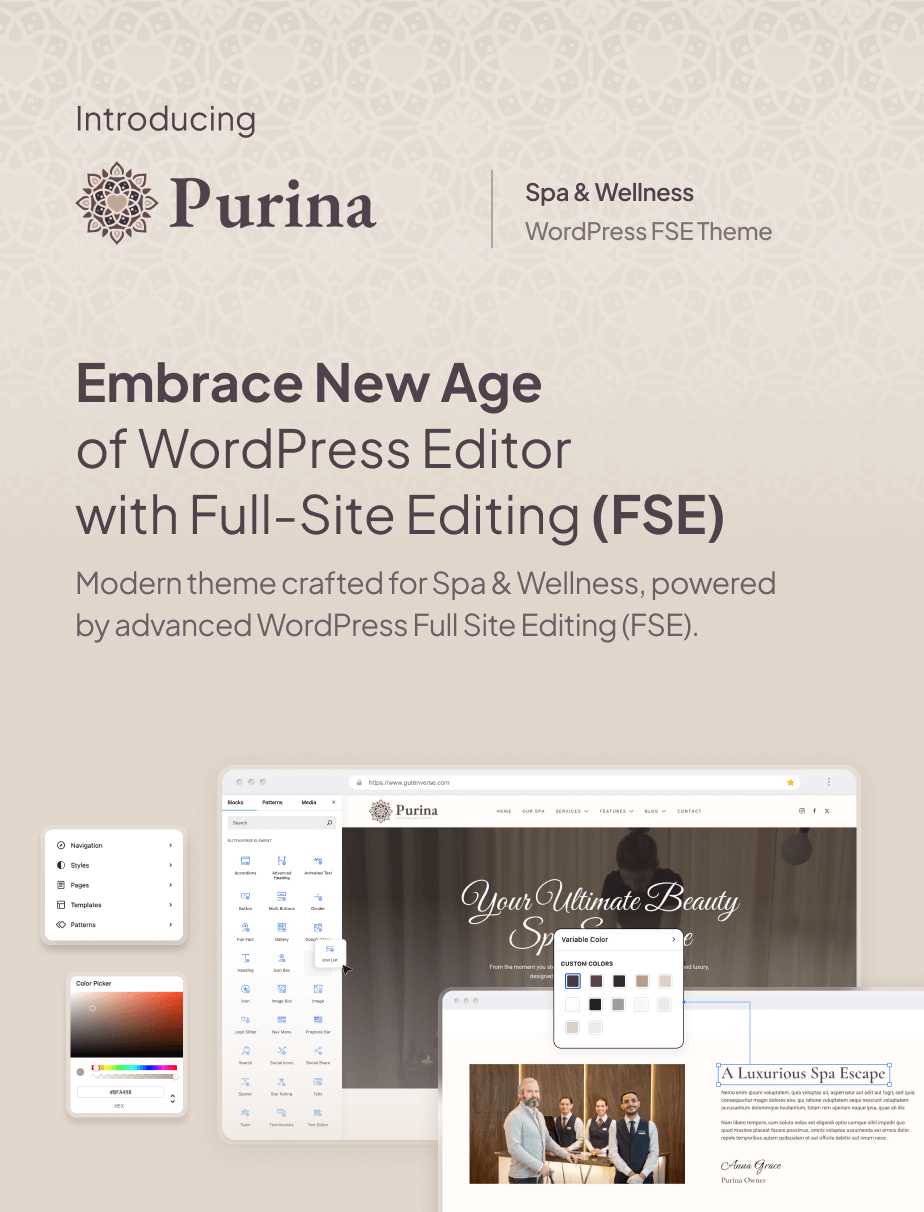Purina – Spa & Wellness FSE WordPress Theme - 3