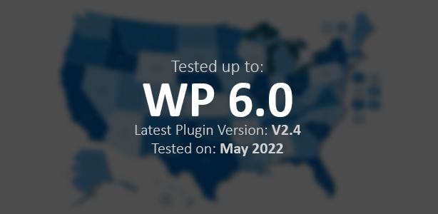Última atualização do plug-in interativo do WordPress do mapa dos EUA