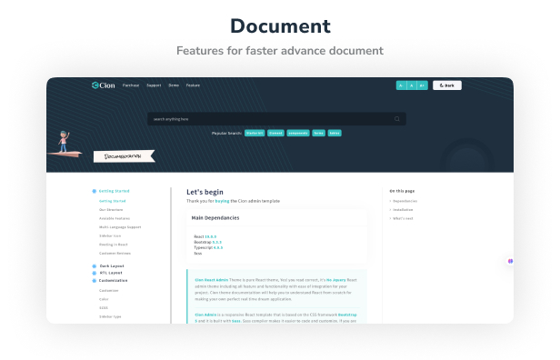 Cion Admin Dashboard theme