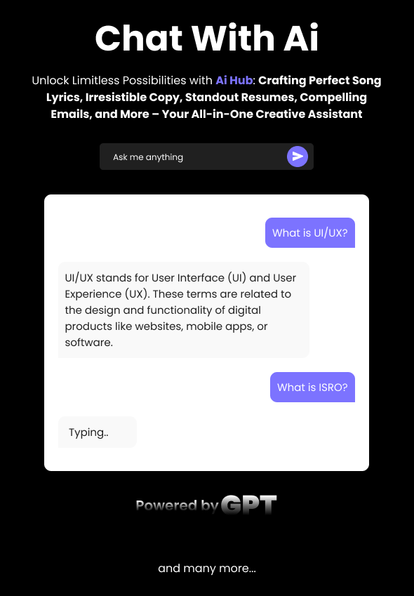AiHub - Video, Image and Text generative AI mobile app | Flutter based Android, iOS Compatible app - 6