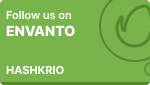 Follow us on Envanto - HASHKRIO