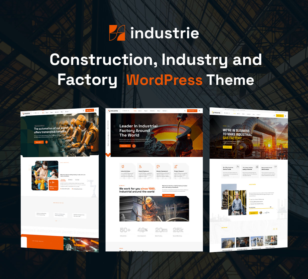 Industrie - Factory & Industry WordPress Theme