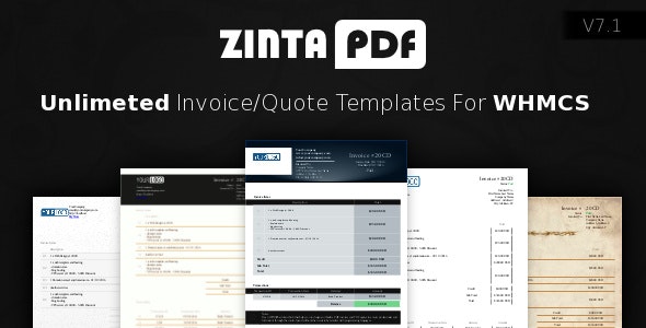 ZintaPDF - Invoice & Quote Templates for WHMCS