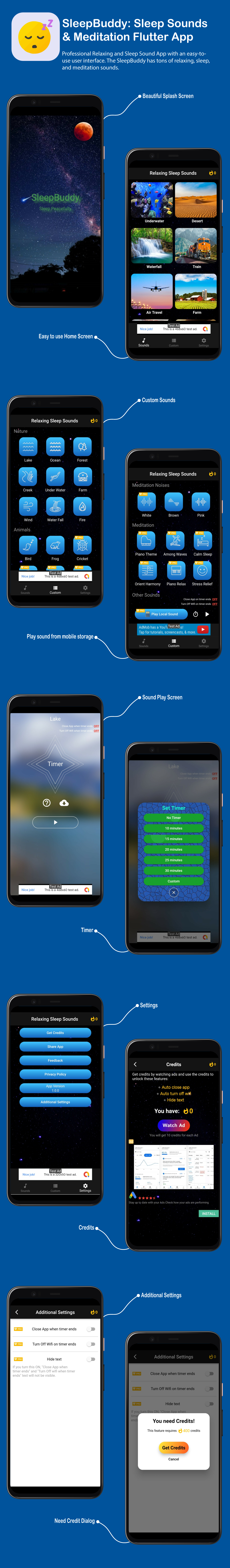 SleepBuddy Screens