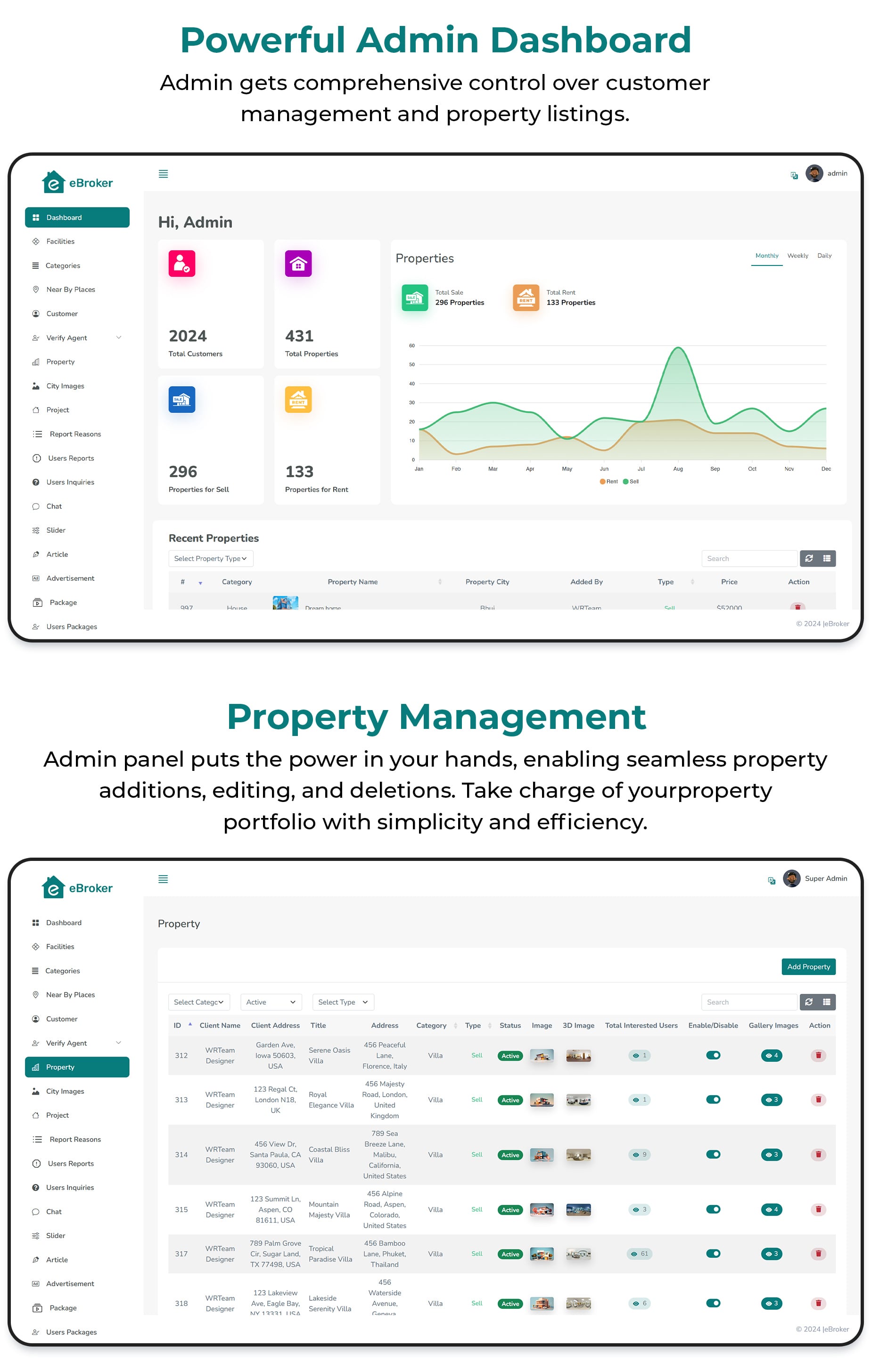 eBroker - Real Estate Property Buy-Rent-Sell Flutter app with Laravel Admin Panel | Web Version - 27