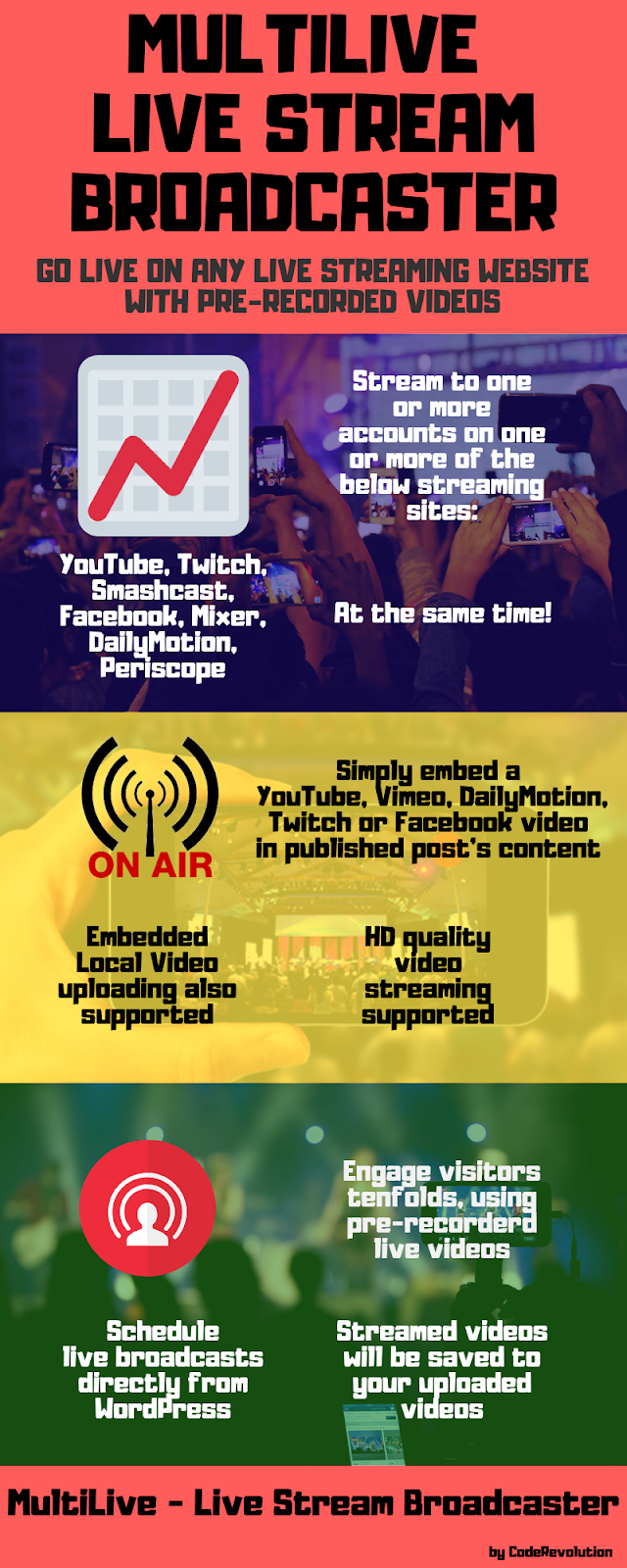 MultiLive - Multiple Live Stream Broadcaster Plugin