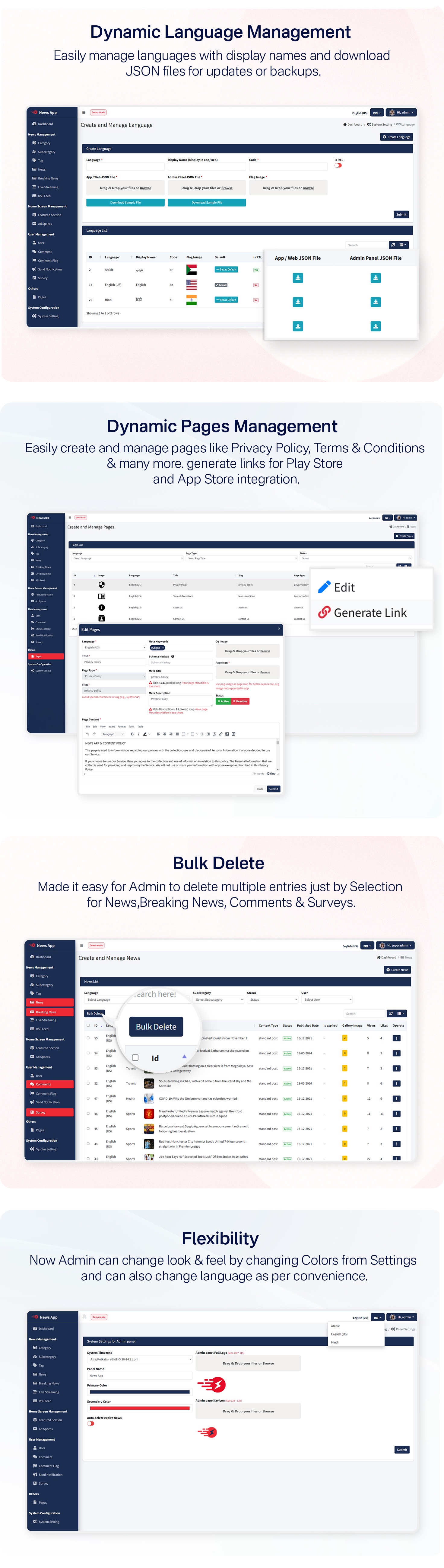 News App and Web -Flutter News App for Android and IOS App | News Website with Admin panel - 26