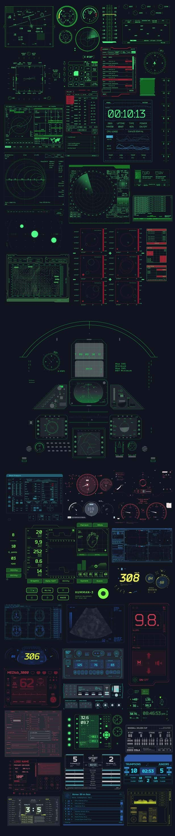 HUDGE | Generator of Hi-Tech Elements | 1850+ UI HUD - 40