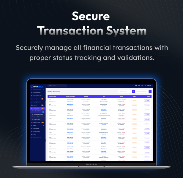 Vinance - Digital Trading Platform - 20