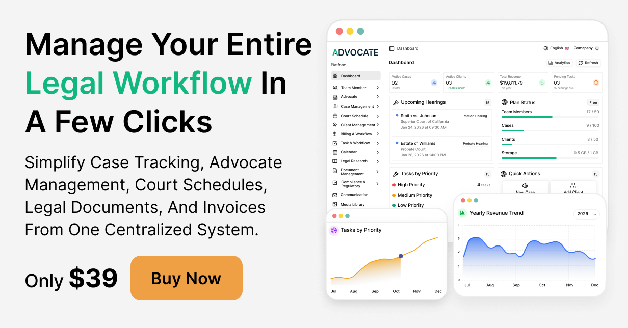 Advocate SaaS - Legal Practice Management - 7