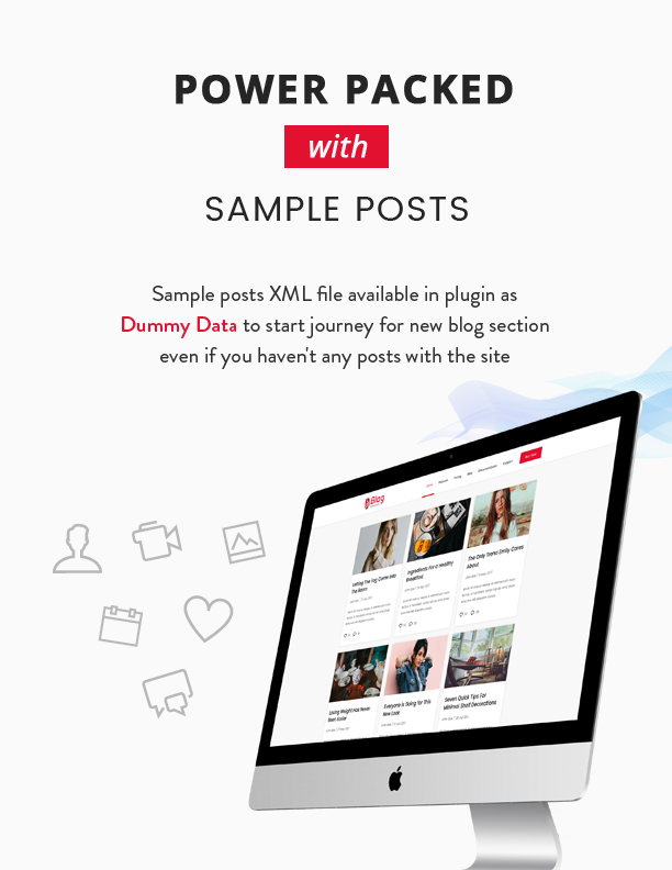 Blog Designer PRO is power packed with sample posts
