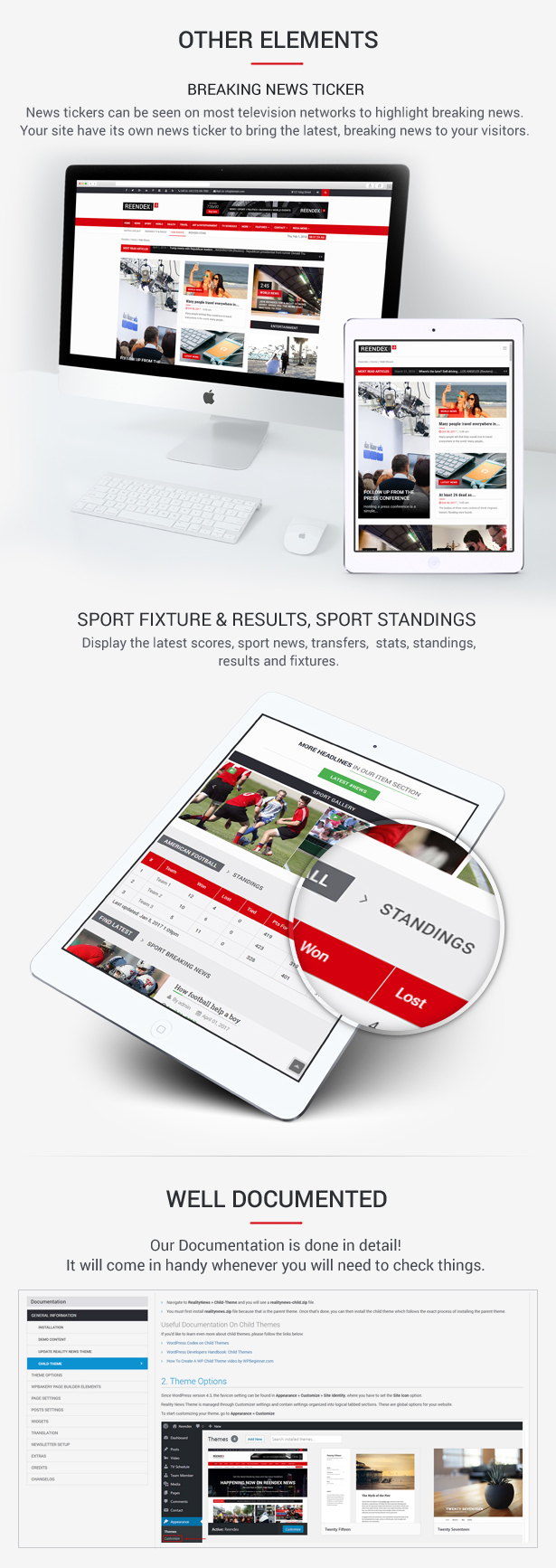 Reendex - Broadcast News Magazine WordPress Theme - 4