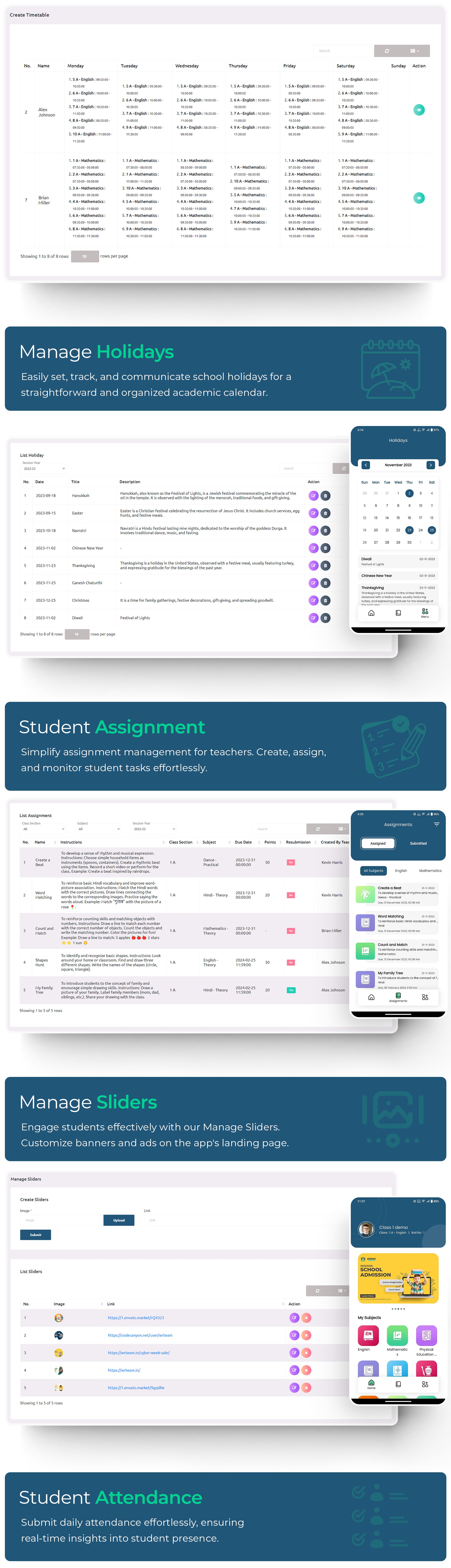 eSchool SaaS - School Management System with Student | Parents Flutter App | Laravel Admin - 18