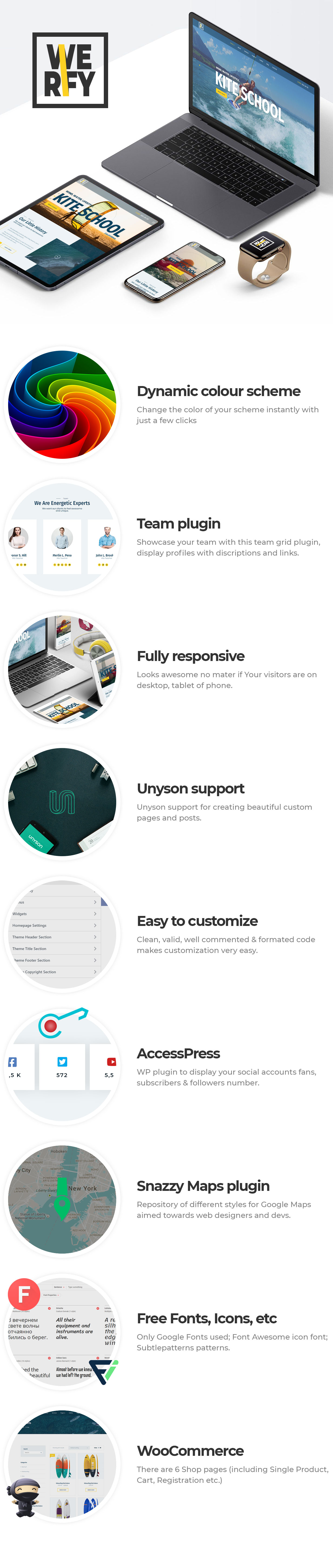 Werfy - Water Sports WordPress theme
