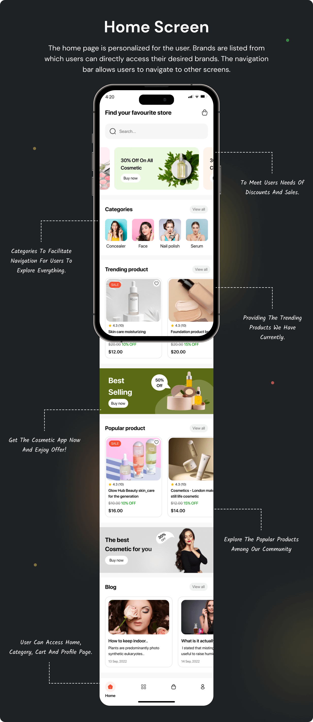 Cosmetic Store App - E-commerce Store app in Flutter 3.x (Android, iOS) with WooCommerce Full App - 9