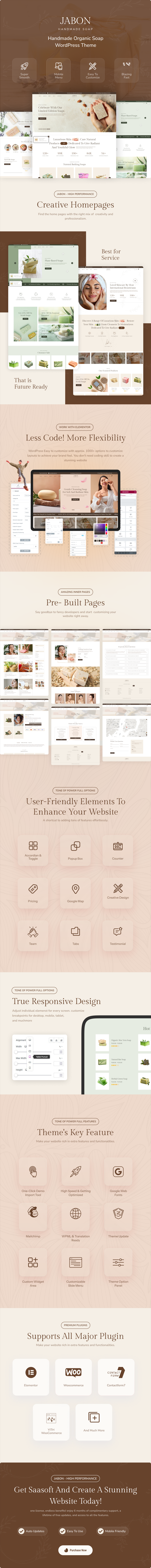 Jabon - Handmade Organic Soap WordPress Theme - 1