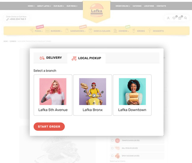 Lafka - Multi Store Burger - Pizza & Food Delivery WooCommerce Theme - 7