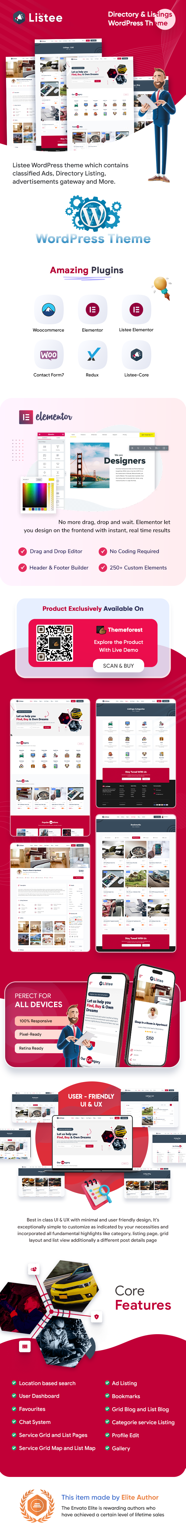 Listee - Classified Ads and Listing Directory WordPress Theme - 1