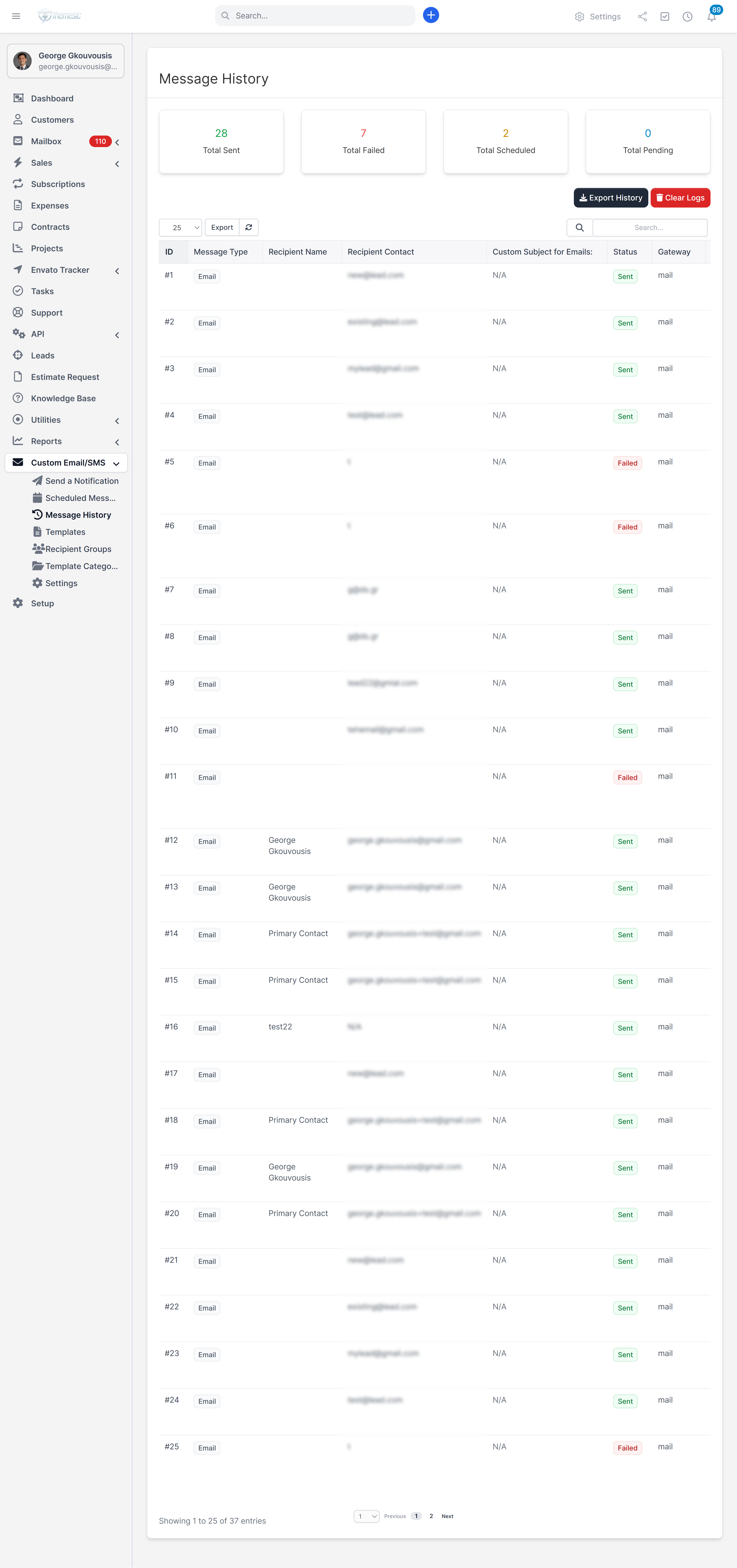 Custom SMS & Email Notifications Automation for Perfex CRM - 8