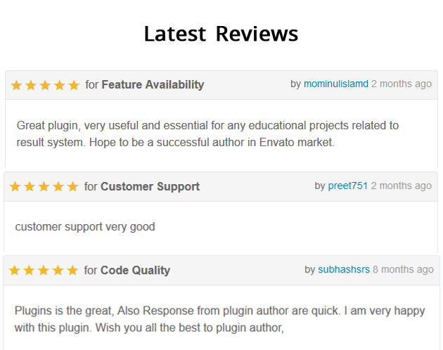 Reviews of JP Students Result Management System