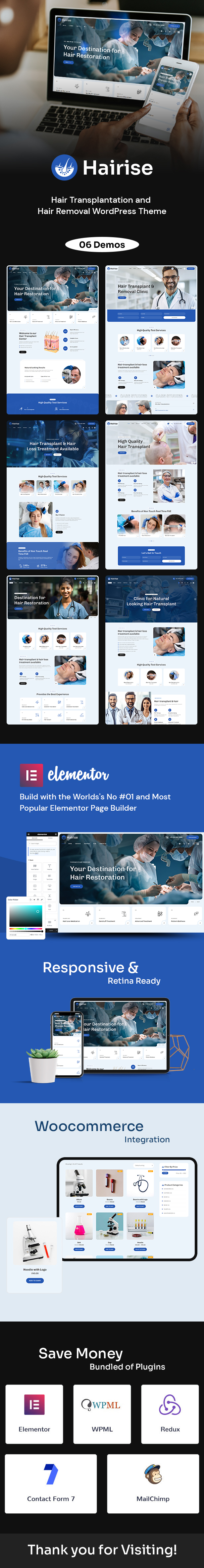 Hairise - Hair Transplantation and Hair Removal WordPress Theme - 2