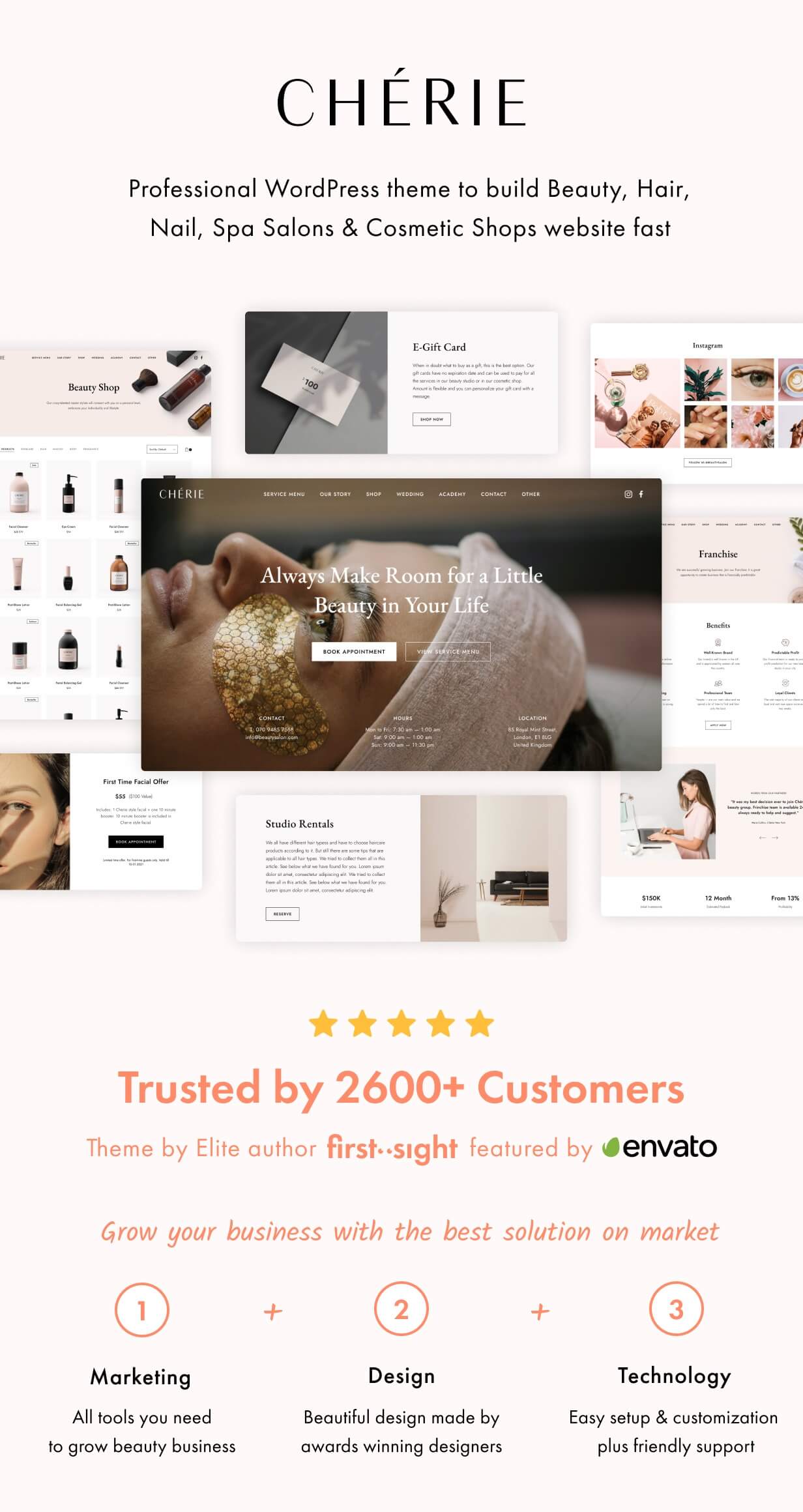 Cherie WordPress Theme Presentation Image