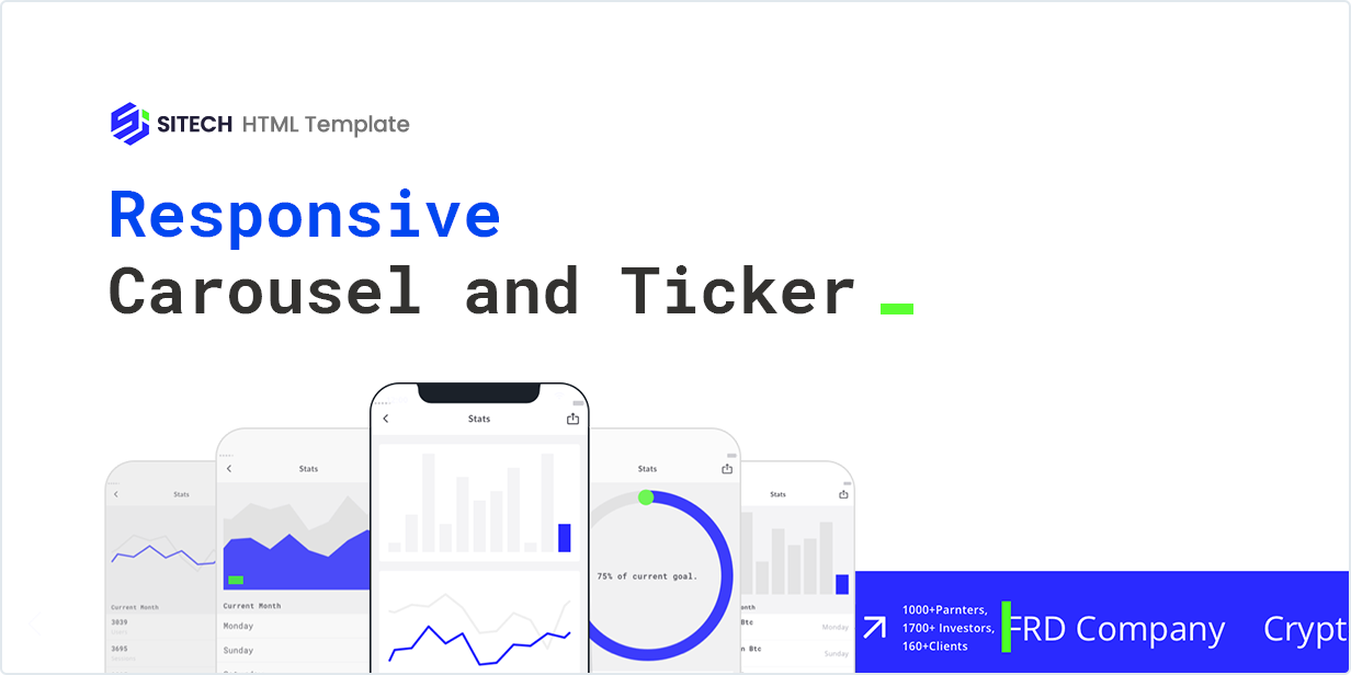 Responsive Carousel and Ticker