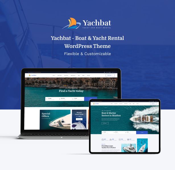 Yachbat - Tema WordPress de viagem de barco e iate