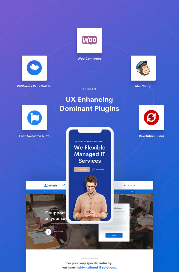 IT解决方案Mitech-技术，IT解决方案和服务WordPress主题-插件