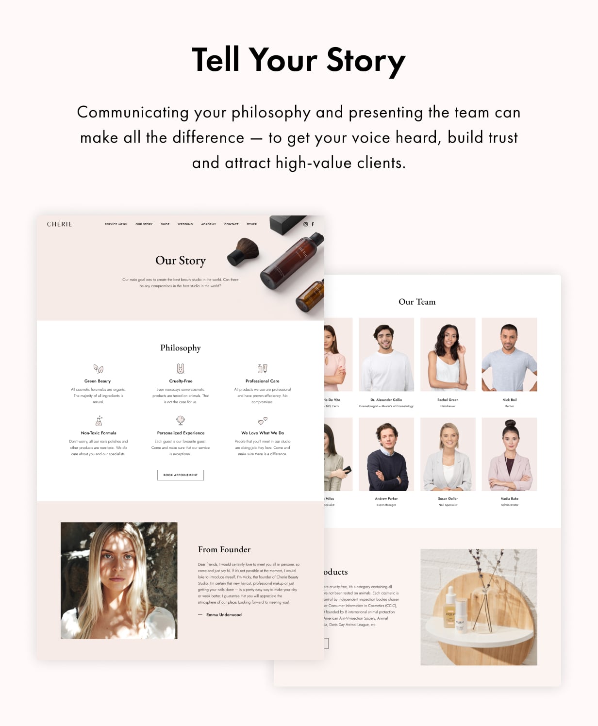 Cherie WordPress Theme Presentation Image