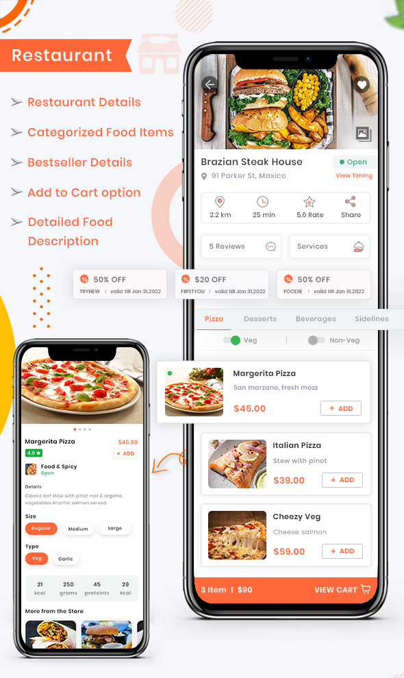 Foodie | UberEats Clone | Food Delivery App | Multiple Restaurant Food Delivery Flutter App - 14