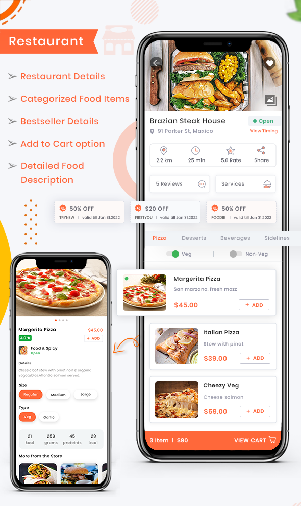 Foodie | UberEats Clone | Food Delivery App | Multiple Restaurant Food Delivery Flutter App - 15