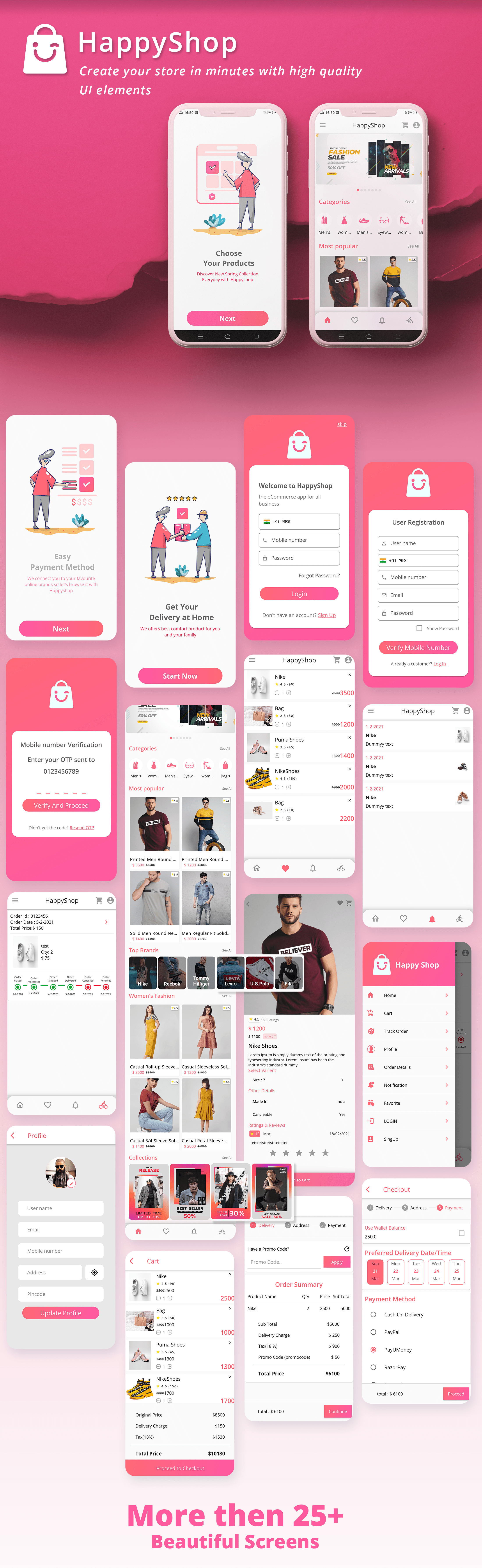 SmartKit - Flutter 2.0 Full UI kit | UI Component | Flutter Material Widget | Integration - 32