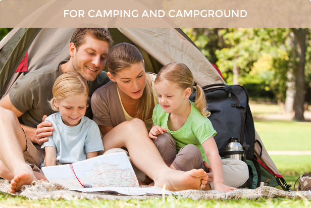 Camping Village - Campground Caravan Accommodation HTML Template - 2