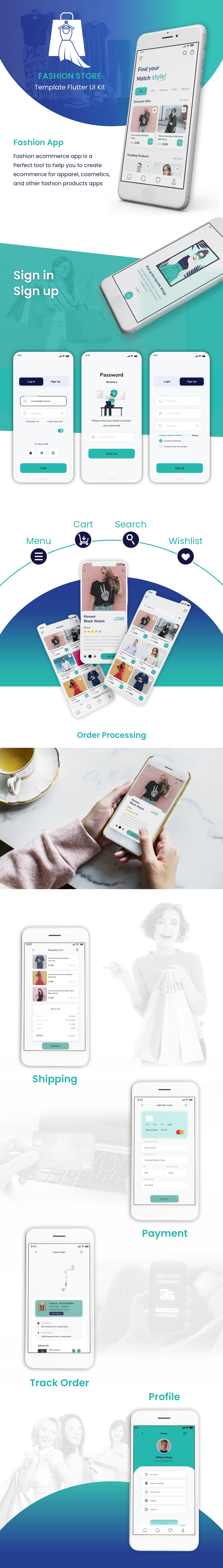Fashion App Template Flutter 3.3 Supported - 1