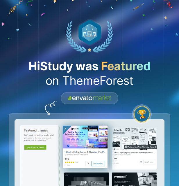 HiStudy - Online Courses & Education WordPress Theme - 1