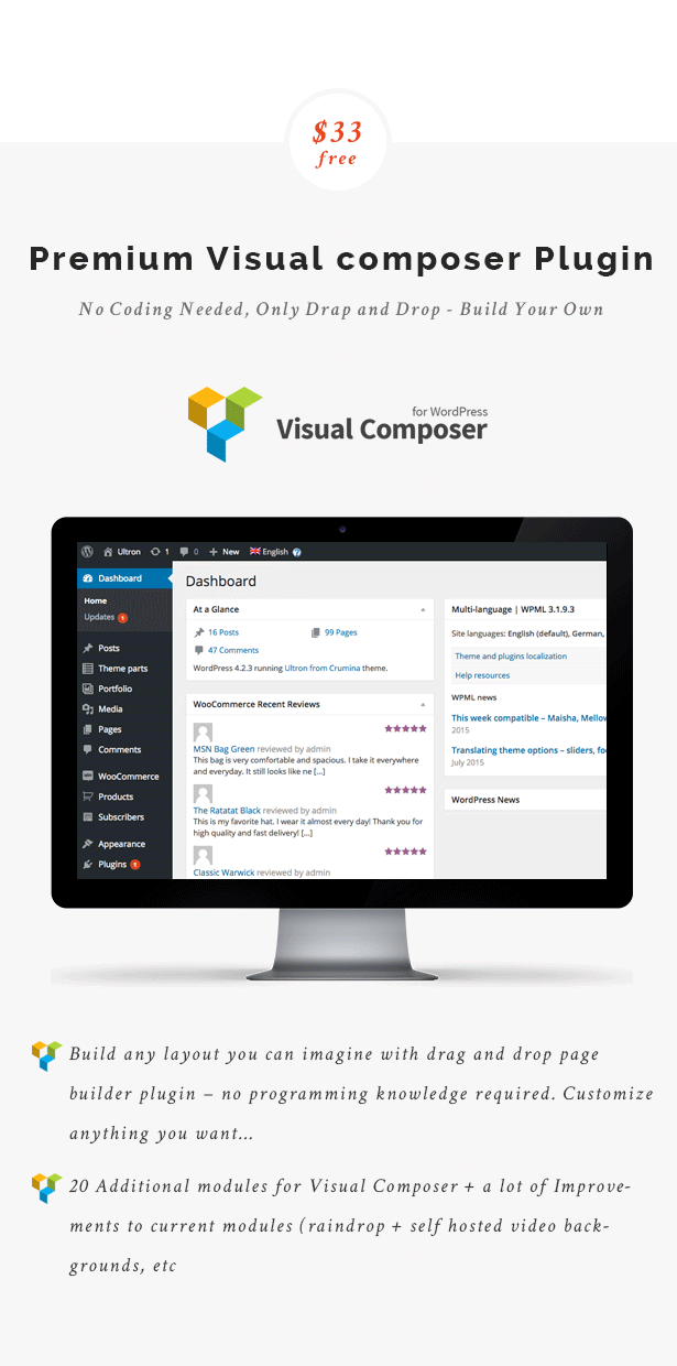 Ultron - One & Multi page Multipurpose WP Theme