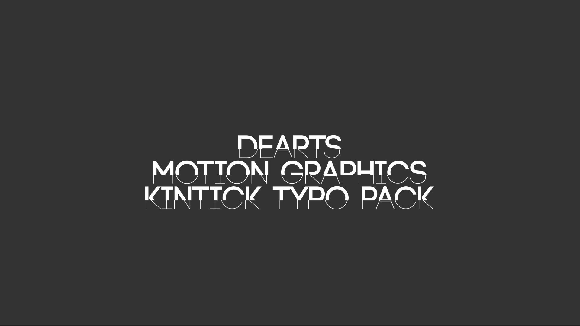 Kinetic Typo Pack - 26