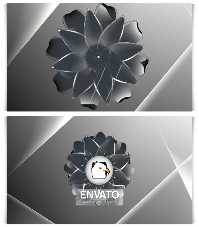 3D Clean Flower Logo - 2