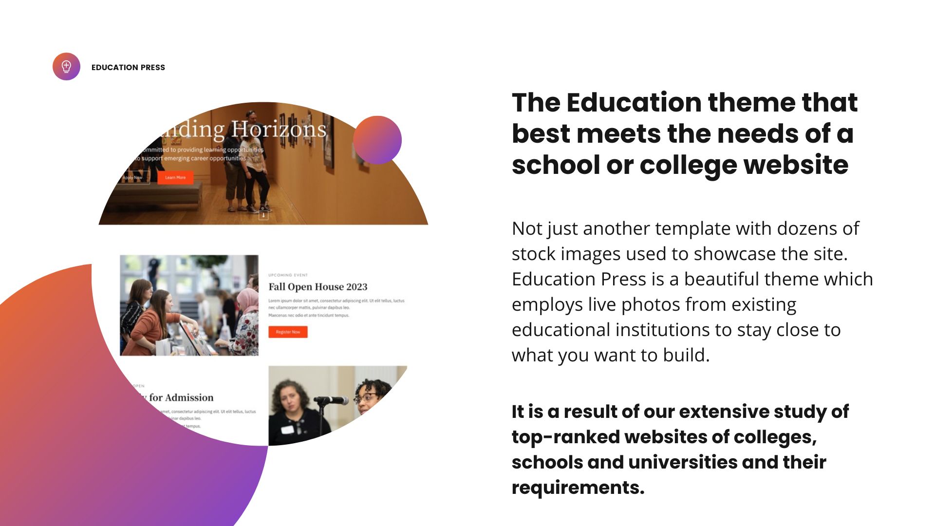 Education Theme Features