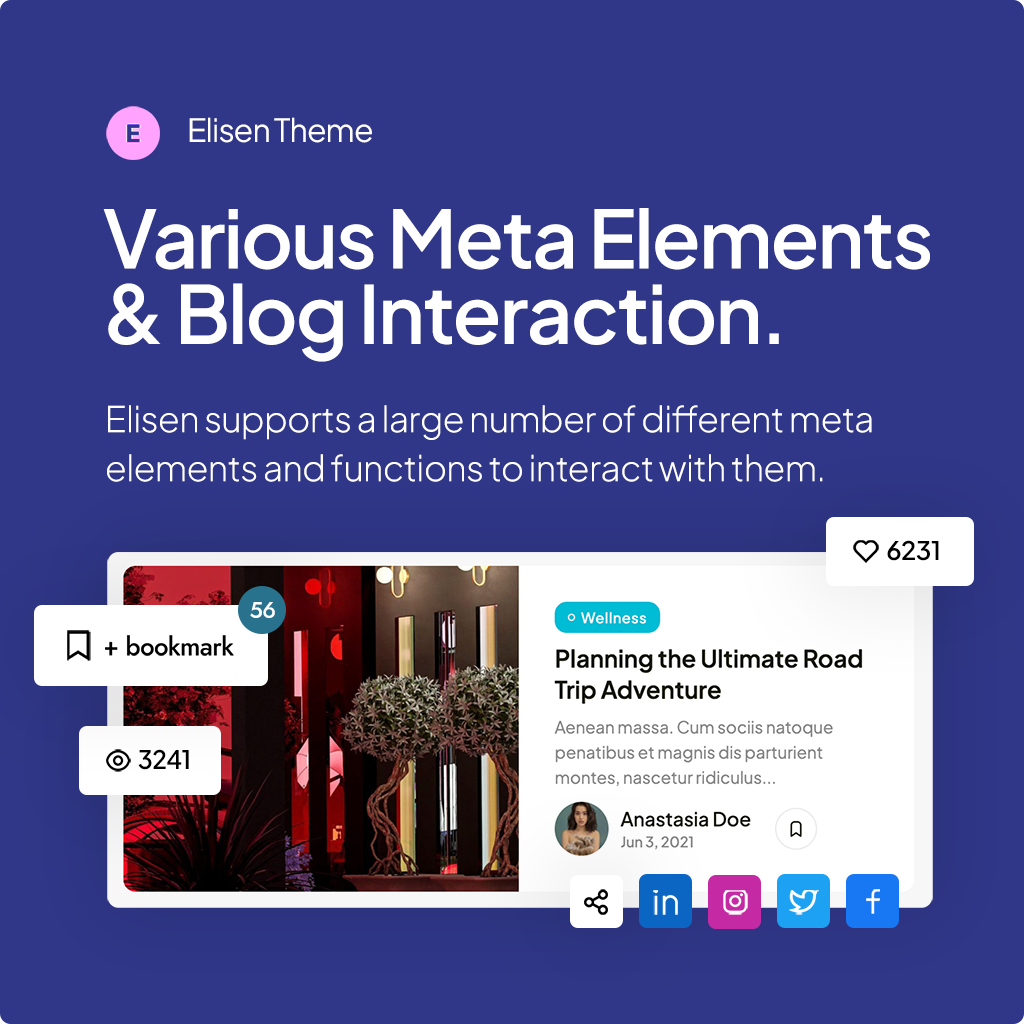 Elisen – Blog & Magazine WordPress Theme