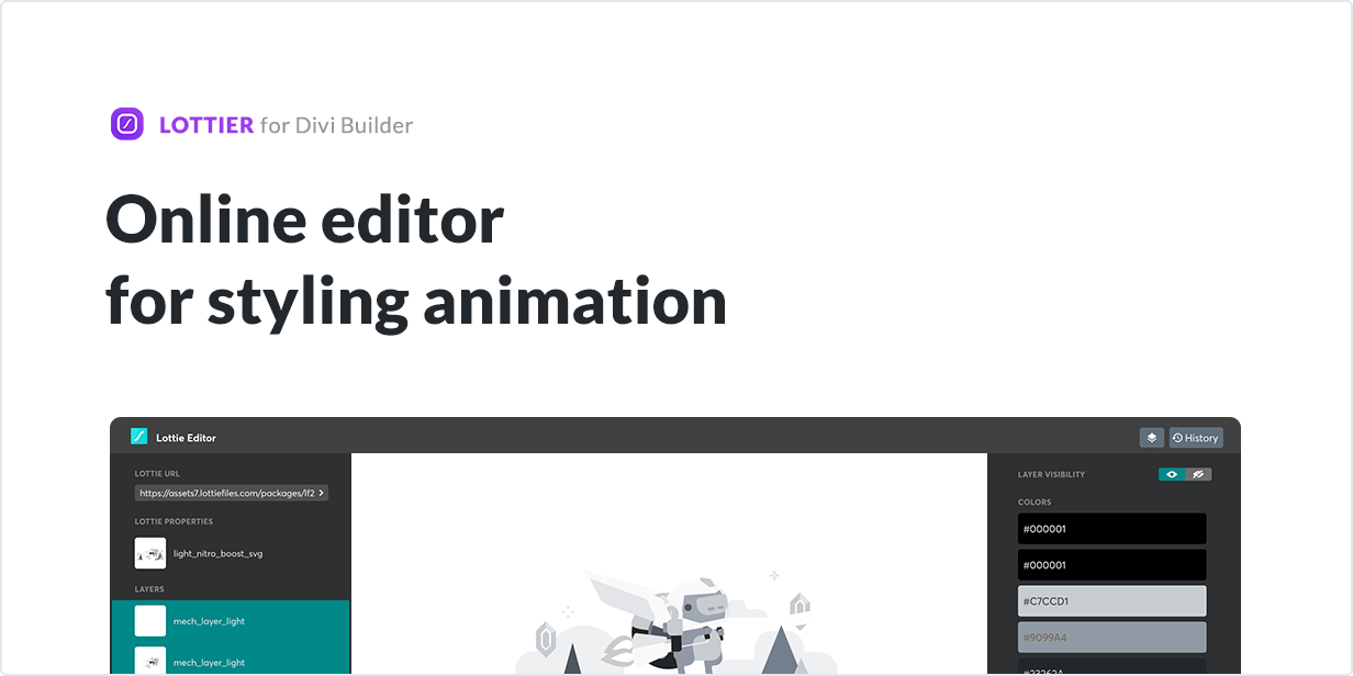 Online editor for styling animation