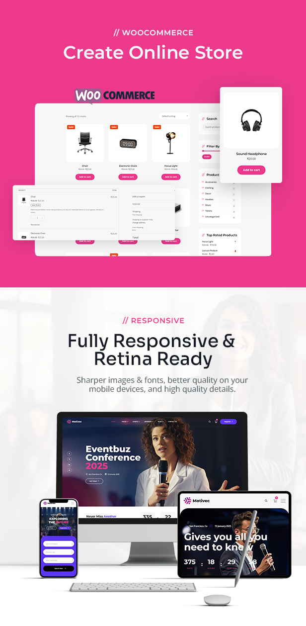 Motivec - Conference and Events WordPress Theme