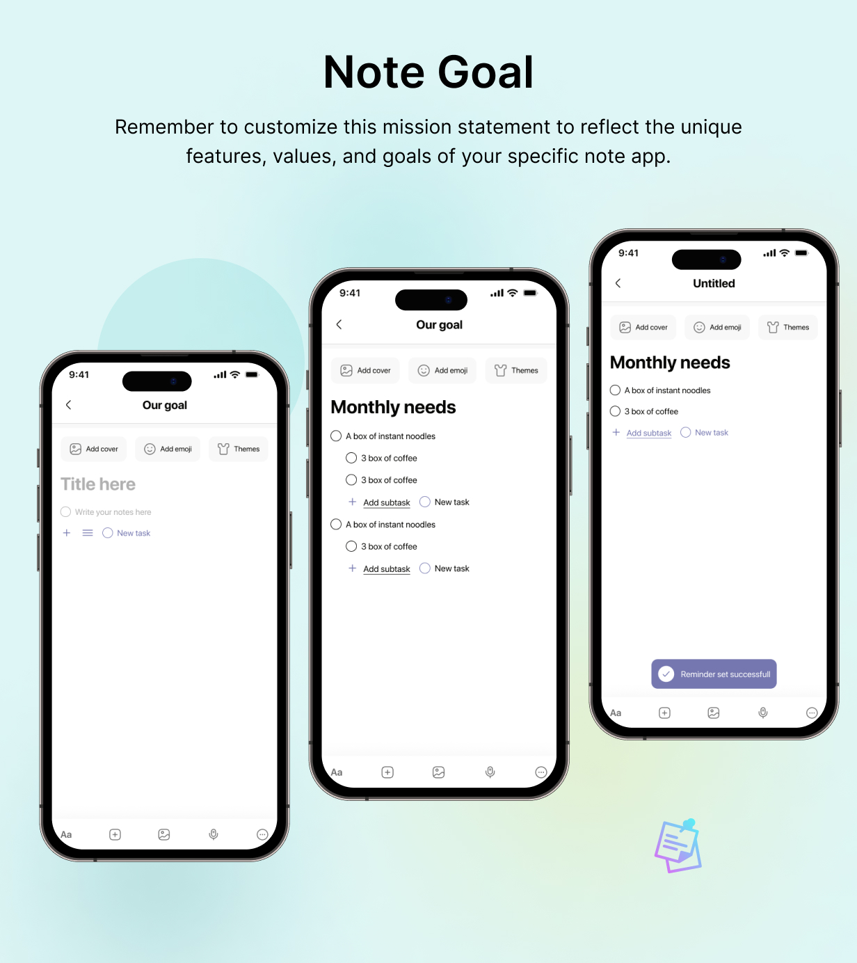 NoteEase template: Note-Taking App in Flutter (Android, iOS) | To-Do List - Schedule Planner App - 9