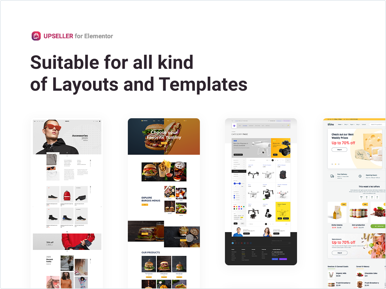 Suitable for all kinds of Layouts and Templates